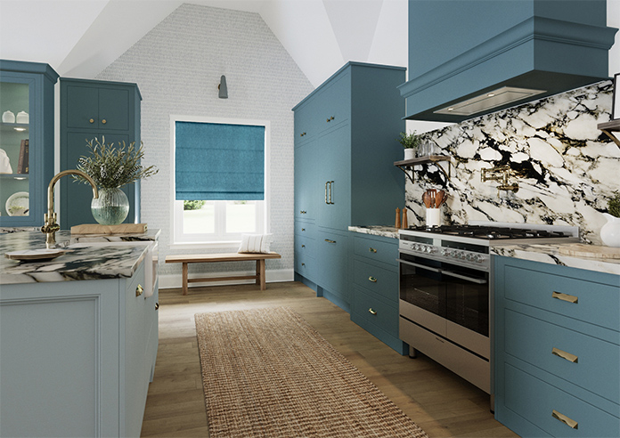 Kent, Peacock - Roman Blind - Image 7